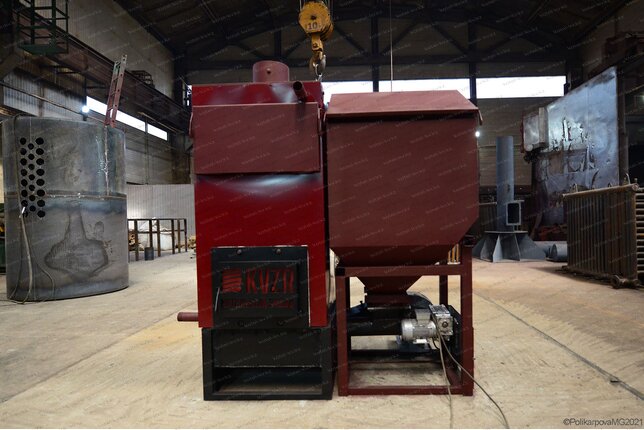 Производство автоматического пеллетного котла 0.25 МВт