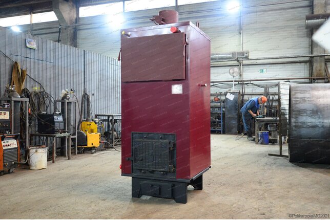 Котел 250 кВт твердотопливный водогрейный